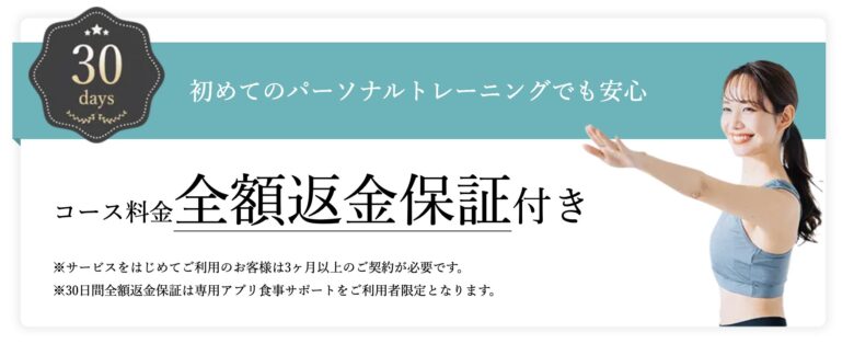 クラウドジムの全額返金保証